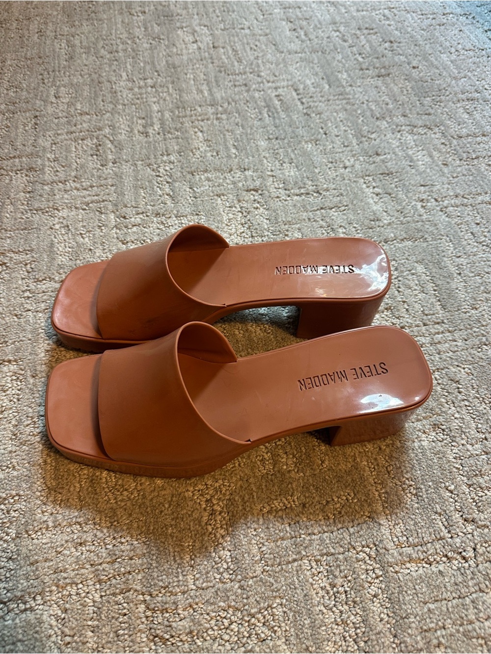 Steve Madden Slide Mules in Rust